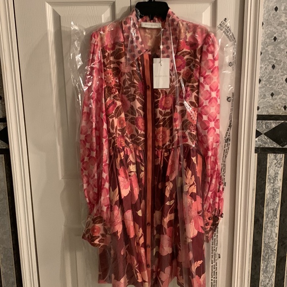 Zimmermann Concert Spliced Mini Shirt-Dress - Picture 6 of 10